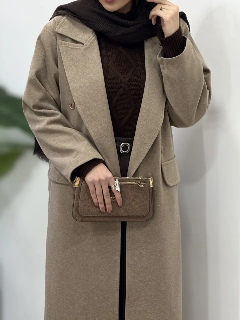 پالتو فوتر بلند آستردار آیسو نهال